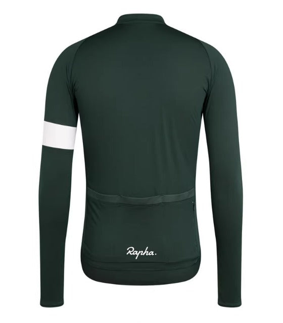 Rapha unisex cykeltröja | Långärmad med fleecefoder för cykling