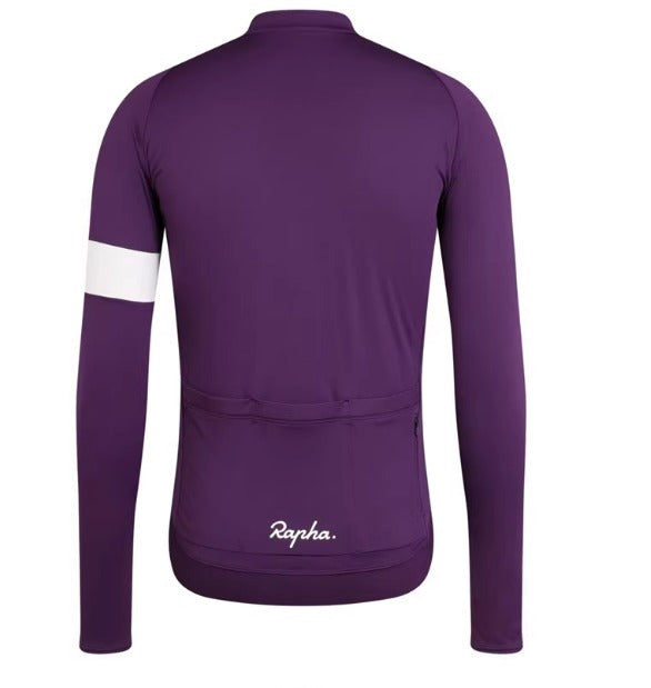 Rapha unisex cykeltröja | Långärmad med fleecefoder för cykling
