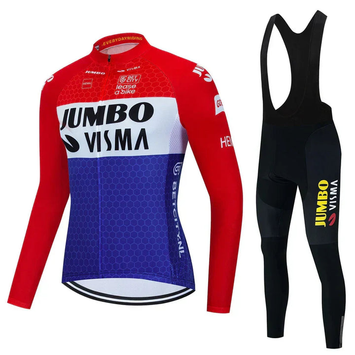 Jumbo-Visma | Professionell långärmad cykelklädesset