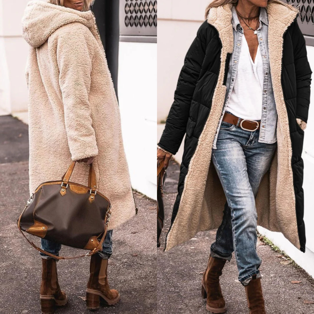 Sophia™ - Elegant och Bekväm Vändbar Kappa
