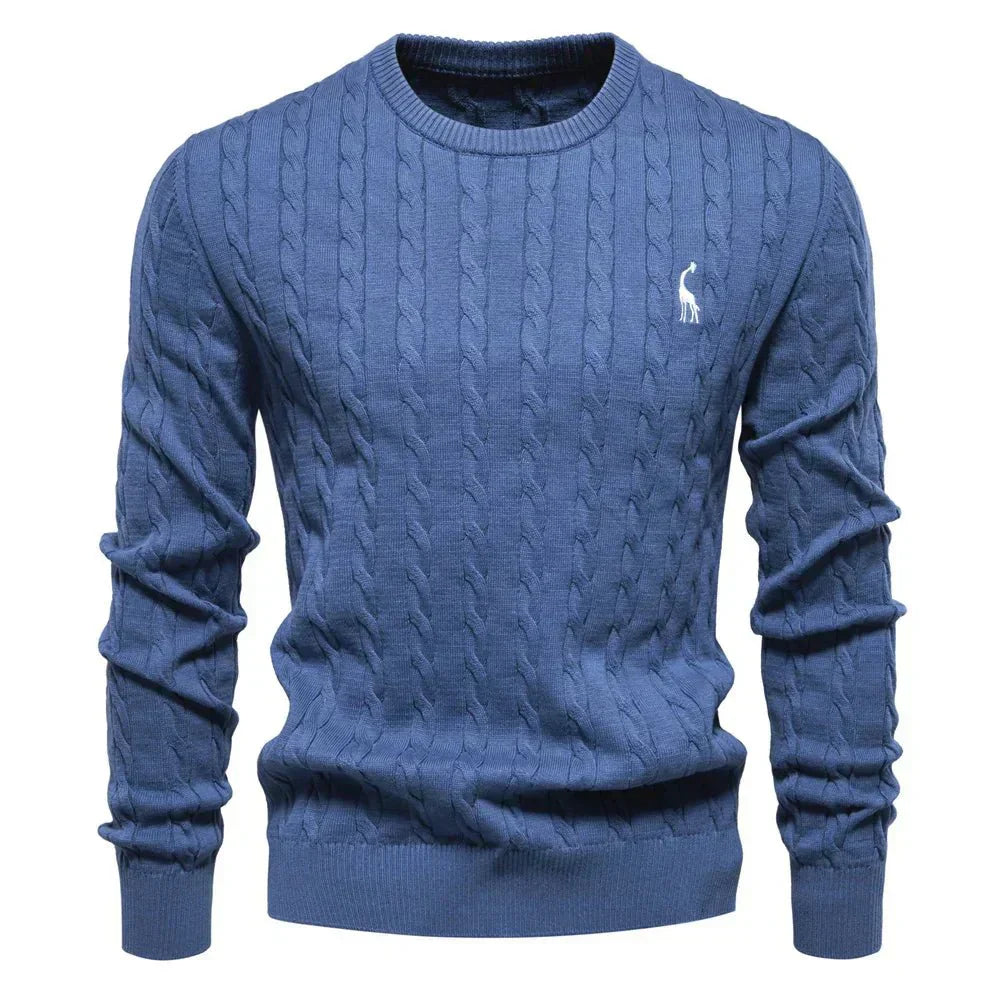 Falkner | Stickad Modern Herrpullover