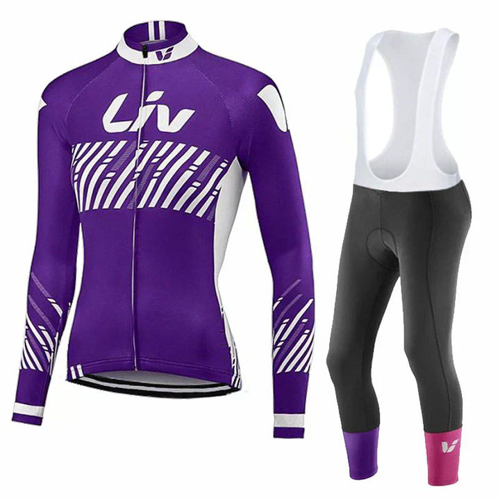 LIV V2 | PRO vintercykeloutfit för kvinnor med hängselshorts