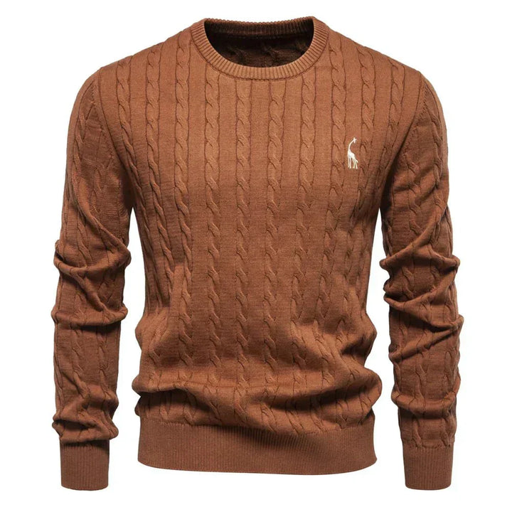 Falkner | Stickad Modern Herrpullover