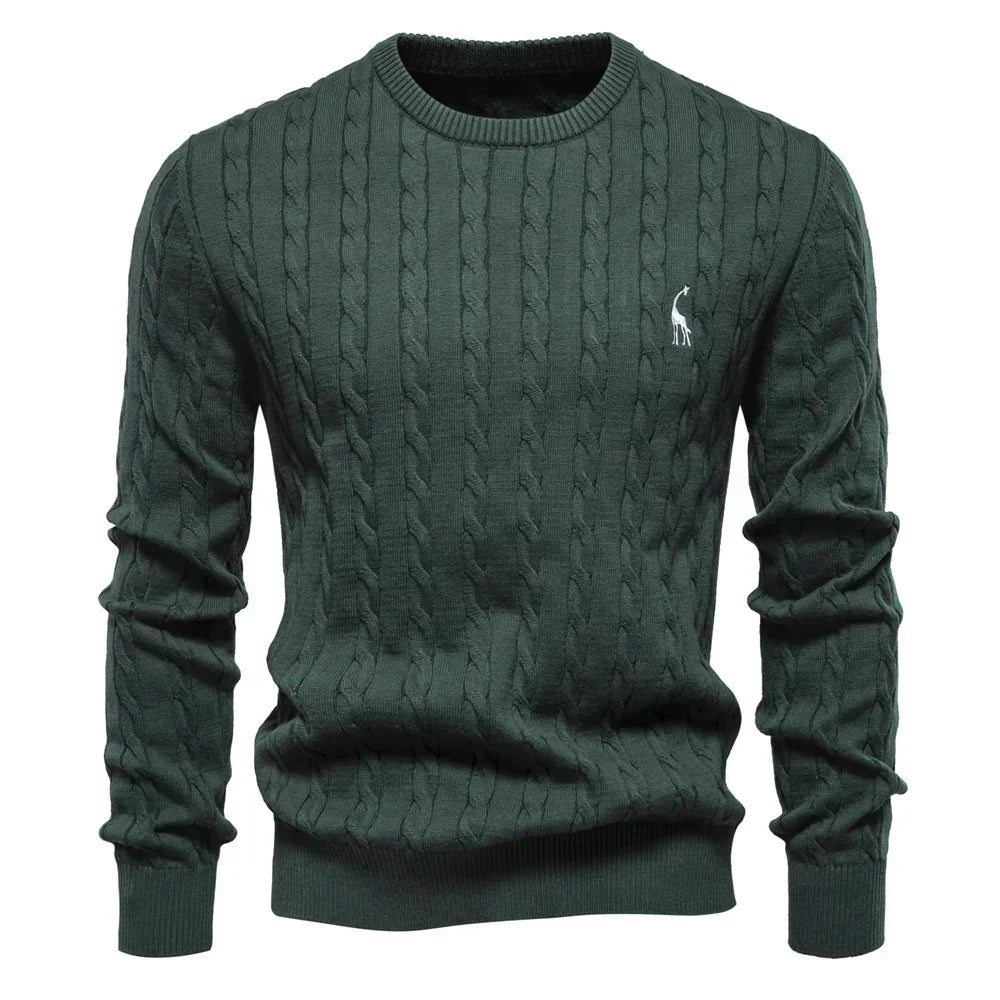 Falkner | Stickad Modern Herrpullover