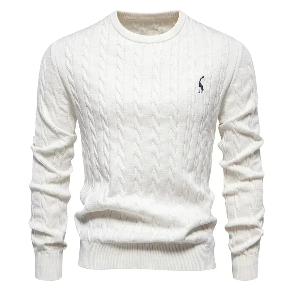 Falkner | Stickad Modern Herrpullover